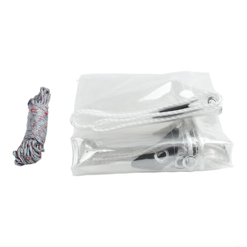 Cubierta superior para carretilla elevadora, protector de lluvia impermeable, material de polietileno, con cuerdas de amarre para carretillas elevadoras al aire libre, toldo protector negro y