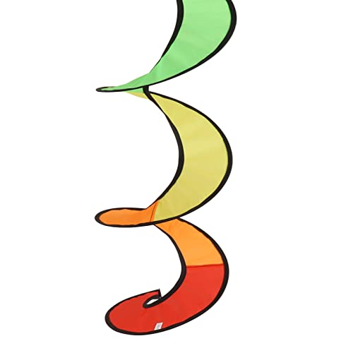 Ozgkee Wind Spinner Foldable Colorful Spiral Rainbow Wind Sculpture Spinner Hanging Curly Spinner Yard Garden Decoration #TOP5