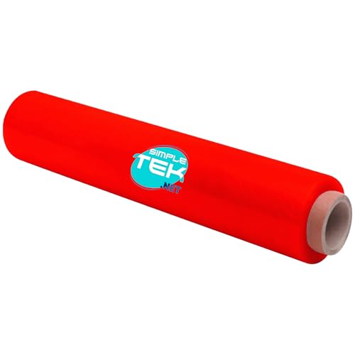 Film extensible rouge 30 microns haute résistance Simpletek 50cm