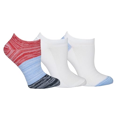 Columbia Women's PFG Ombre Space Dye Socks 3 Pair, Navy Multi, One Size, 9-11