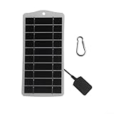 Solarmodul-Ladegerät, 5 V für iPhone, effiziente tragbare Powerbank-Lösung, 2,5 W Solar-Ladeplatine für 3,7 V-5 V Geräte (weiß)