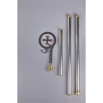 NEW stainless steel Bishop Crosier - pastoral staff - Height 65 G-57