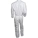 KleenGuard™ A40 Liquid & Particle Protection Coveralls (44303), Zipper Front, White, Large (Qty 25)