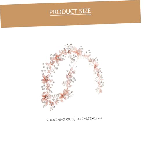 Rose Gold Bridal Waistband with Crystal Flower Accent Handmade Wedding Dress Belt for Brides and Bridesmaids Cloth Sash Accessory for Formal Occasions and Parties2