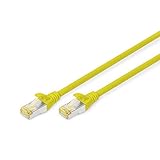 Digitus CAT 6A S-FTP パッチ cbl LSOH. AWG 26/7. 長さ 0.5m. イエロー DK-1644-A-005_Y (AWG 26/7. 長さ 0.5m. イエロー)