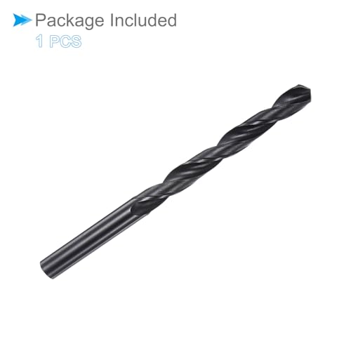 CoCud 6542 Hochgeschwindigkeitsstahl Spiralbohrer, 8,8 mm Durchmesser 123 mm Länge, Schwarzoxid-Gerade Spiralbohrer - (Anwendungen: für Metall Holz Kunststoff Aluminium)