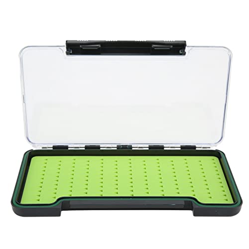 Gavigain Fly Fishing Box Portable Transparent Impact Silicone Fly Box Large Capacity for Outdoor Fishing (Large Size)