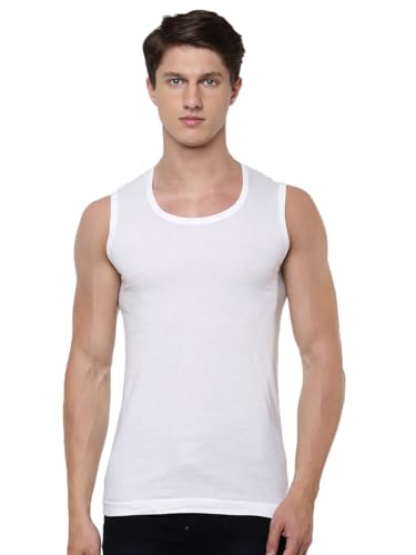 Image of RAMRAJ COTTON Men's Sleeveless Inner Vest | Ultra Soft Combed Cotton Undershirt