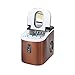 Macchina per Fabbricare il Ghiaccio in Acciaio Inossidabile Ice Cube Maker Counter Top Pronto in 6-13 Minuti Serbatoio Dell'acqua da 2,2 Litri Display a LED Home Bar Cucina Ufficio ( Color : Brown )