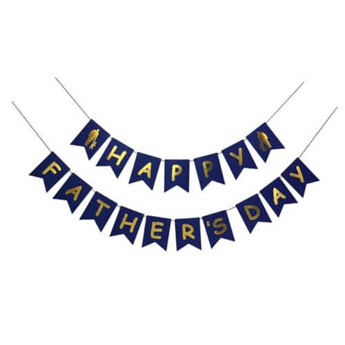 HOODANCOS Juego de Pancartas del Día del Padre de Papel Adornos Colgantes Festivos para Decoración de Fiesta Casa Decoraciones Día del Padre Set de Decoración para Celebraciones