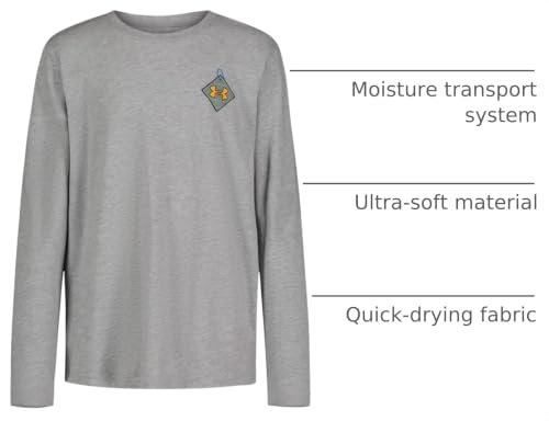 Image of Under Armour Boys Long Sleeve Shirt, Crewneck, Lightweight and Breathable