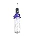 Produktbild Milopon Regenschirm Automatischer Faltbar Transparent Umbrella mit Automatischem Knopf Lanyard für Damen und Mädchen (Lila)