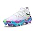 PUMA Womens Future 8 Pro Brilliance Firm GroundArtificial Ground Soccer Cleats - Blue, Purple, White - Size 7 M