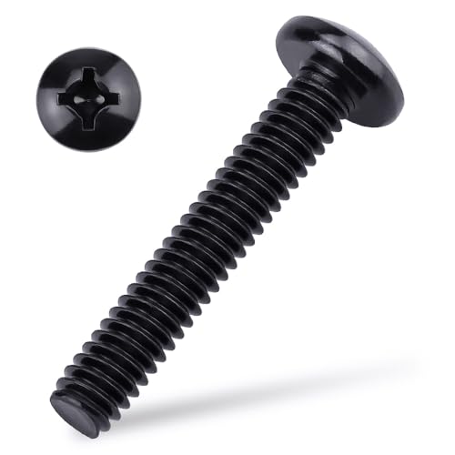 Vis à métaux M4 cruciforme en inox noir 304 pour assemblages mécaniques durables Lot de 100
