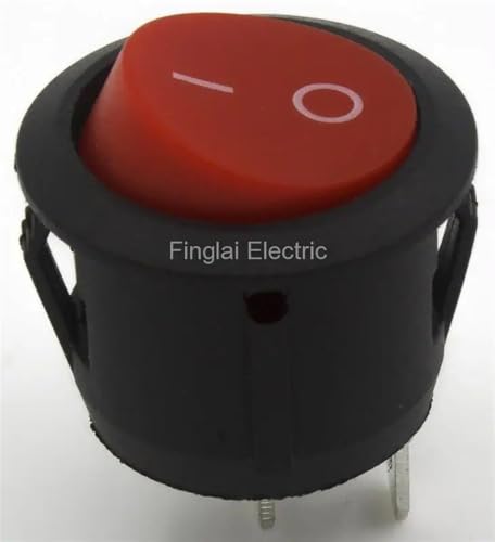 Interrupteur à bascule KCD1-101-5 bipolaire rond de 20 mm marche arrêt pour boîtier électronique