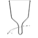 Bricolemar Arcos - Set de Cortar Queso Arcos Kabra 120mm (Lira cortaquesos 120mm INOX + 4 x Alambre Corta Queso para Lira de Repuesto)