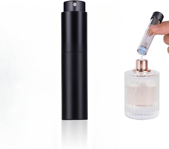 Perfume Travel Refillable Bottle 1Pcs 10ML Mini Perfume Atomizer Portable Cologne Sprayer Pocket Size Perfume Dispenser (Black)-image-28