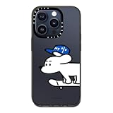 CASETiFY コンパクト iPhone 15 Pro ケース [薄型 軽量/耐衝撃/ワイヤレス充電に対応] - Skater JOHN (Standard) - クリア ブラック
