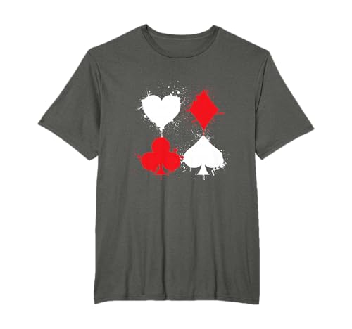 Jeu de cartes Poker Heart Spade Diamond Club T-Shirt
