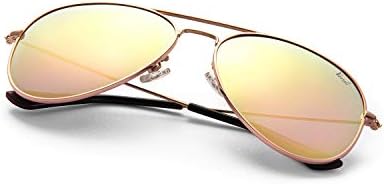 Aviator Sunglasses for Men Women Mirrored Lens UV400 Protection Lightweight Polarized Aviators Sunglasses