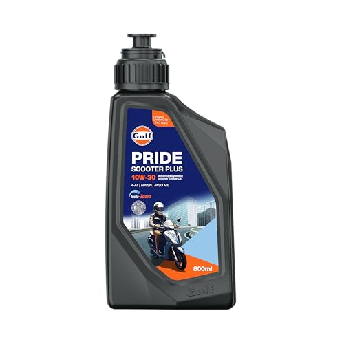 Gulf PRIDE SCOOTER PLUS 10W-30 4-AT API SN, JASO MB|BS 6 and earl...