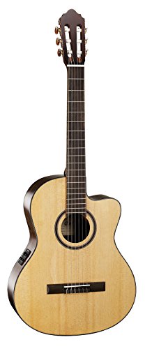 Guitares classiques CORT AC160CF NATURAL GLOSS Classiques électro - Les Beatles, Paul McCartney, John Lennon, RIngo Starr, George Harrison Guitares classiques CORT AC160CF NATURAL GLOSS Classiques électro