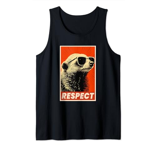 Honey Badger Animal Respect Vintage Rétro Débardeur
