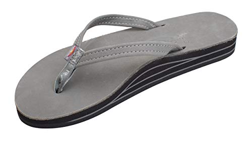 Image of Rainbow Sandals Women's Double Layer, Narrow Strap, Leather Sandals w /Arch