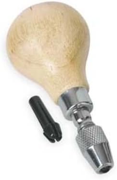 Pin Vise Pear Wood Handle Swivel Head Pinvise Holds 0-2.5mm 2 Collets Chucks New By Best Jewelry Supply