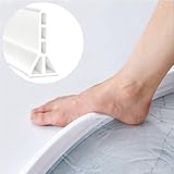 Presa de ducha de 3.8 pulgadas de alto, tapón de agua plegable de 39 pulgadas, protector de salpicaduras de agua de umbral de ducha, protector para ducha de pie, tapón de protección de agua para piso