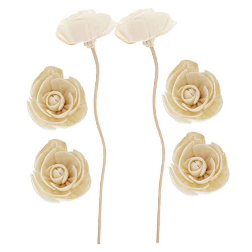GALPADA 6 Piezas Flores Secas De Ratán para Aromaterapia. Palo Difusor Menta Difusor De Aceites Esenciales Sin Agua Artificial Aroma De Aceite Lavanda Recarga Automática De Spray No Rota