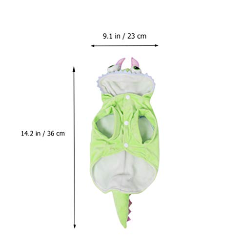 UKCOCO Traje Do Animal de Estimação Do Dia Das Bruxas Roupas de Filhote de Dinossauro Macacão Roupa