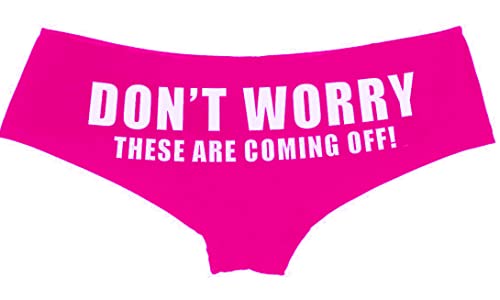 Southern Sisters Don't Worry These Are Coming Off Sexy Funny Panties for Women Medium Pink