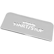 Silver Car Engine Start Stop Button Switch Cover Trim Sticker Compatible with Volkswagen VW Golf 8 MK8 at Accessories 2020-2022