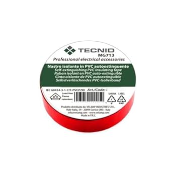 PVC-Isolierband Dicke 013 mm 15 mm x 10 m Rot