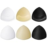 ruggito BH Einlagen 3 Paar Bra Pads Bikinis Insert Pads Removable Bra Pads für Sport BH Badeanzug, Schwarz Weiß Beige