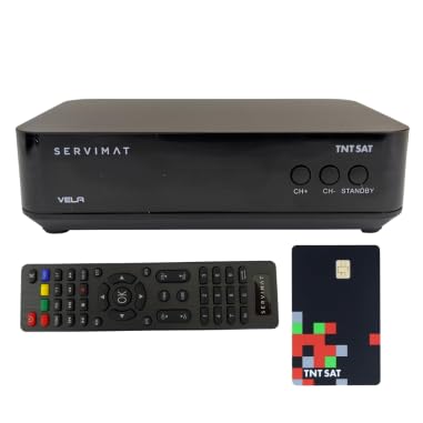 SERVIMAT Vela - Decodificador satélite Astra + tarjeta TNTSAT