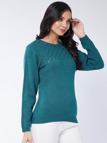 Image of Modeve Women Round Neck Casual Sweater for Winter||Winterwear||