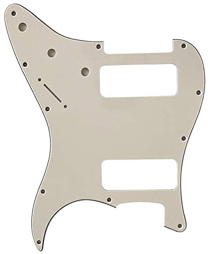 �G���L�M�^�[�s�b�N�K�[�h For Fender Stratocaster Strat P90 2 Pickup Style (3�v���C�z���C�g)