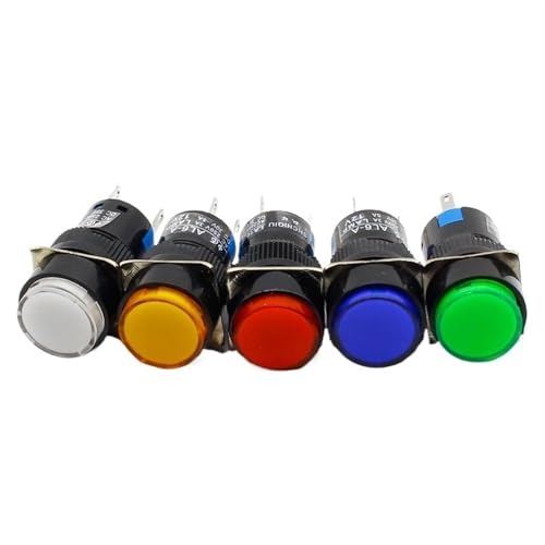 Botón interruptor de 16mm 12V LED verde ideal para camperizaciones de furgonetas y salpicadero 3