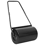 Durchmesser: 32 cm vidaXL Rasenwalze Handwalze Rasenroller Gartenwalze Walze Rasenlüfter Wiesenwalze Ackerwalze Bodenwalze Gärtnerwalze Schwarz 63cm 50L Stahl