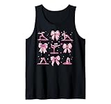 Womens Pink Coquette Bow Pilates Fitness Gifts