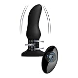 Rimmers Curved Rimming Plug with Remote, Model M, Black