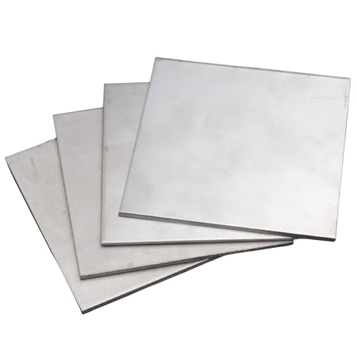 COYOUCO Titanium Plate Sheet, 1.2/1.5 X 200 X 200Mm TC4 Titanium Alloy Sheet for Metal Working Craft,1.5 * 200 * 200mm