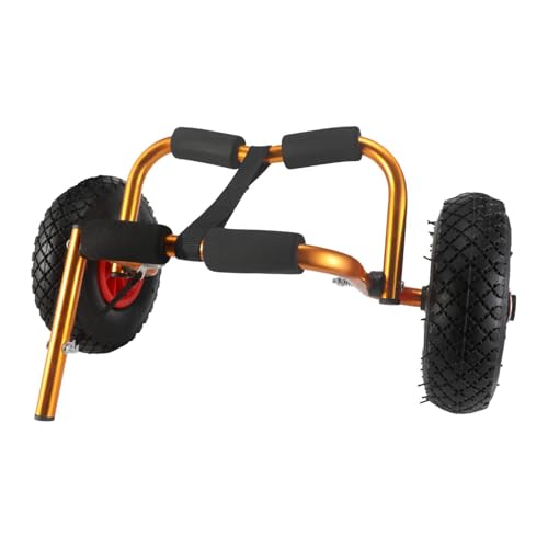 Menolana Kayak Cart Canoe Transport Cart Foldable Carrying Portable Practical Adjustable Sturdy 10 inch Solid Wheel Boat Trailer