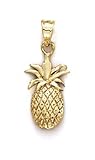 14k Yellow Gold Pineapple Pendant Necklace Jewelry Gifts for Women