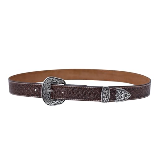 Generic Men's Leather Brown Casual Every Day Jeans Belts, Men Leather Belt3