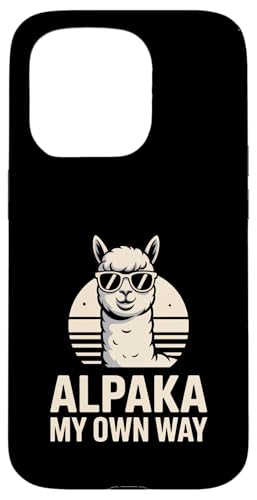 Cool Alpaka �}�C�I�E���E�F�C ���g�� �A���p�J �T���O���X �X�}�z�P�[�X iPhone 15 Pro �p