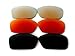 Galaxy Replacement Lenses For Oakley Fuel Cell Black&Red&Gold Polarized,FREE S&H