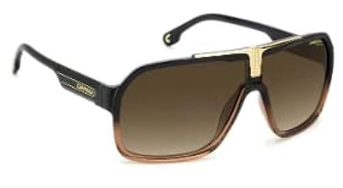 Carrera Men's 1014/S Square Sunglasses, BLACKBROWN, 64mm,10mm + 12